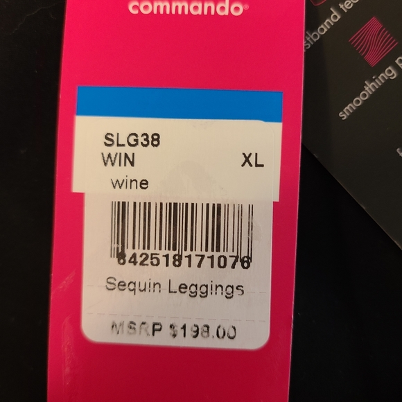 Commando Sequin Wine Leggings NWT - Picture 8 of 9